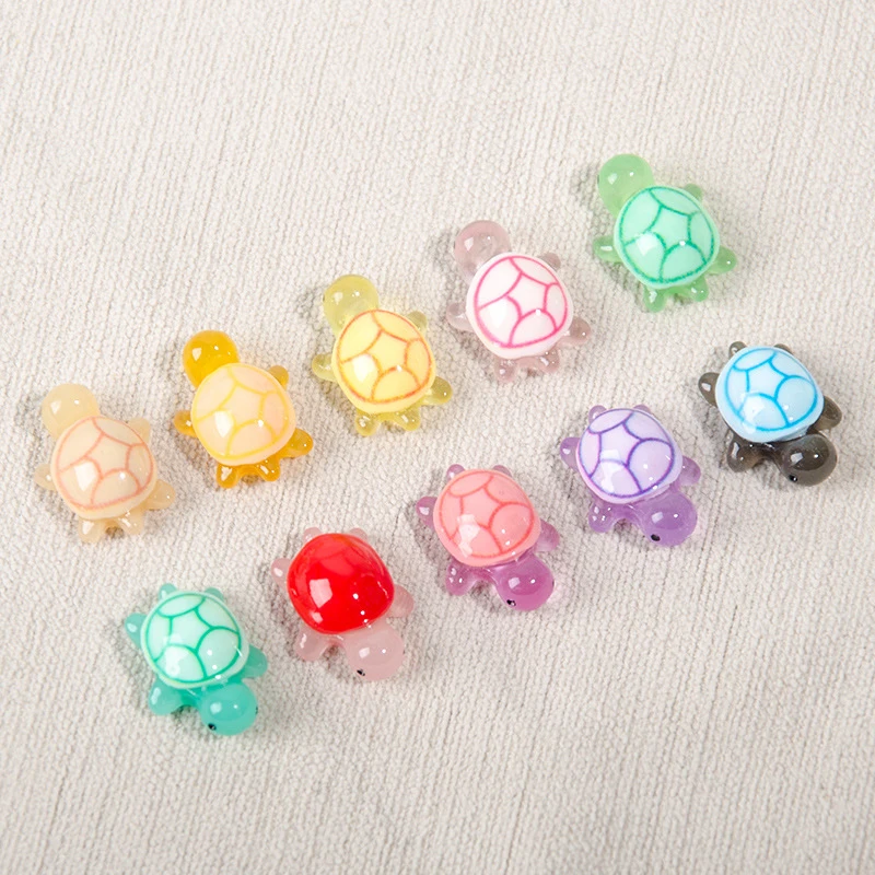 10 шт. мини светящаяся черепаха домашний декор ландшафтный дизайн изделия из