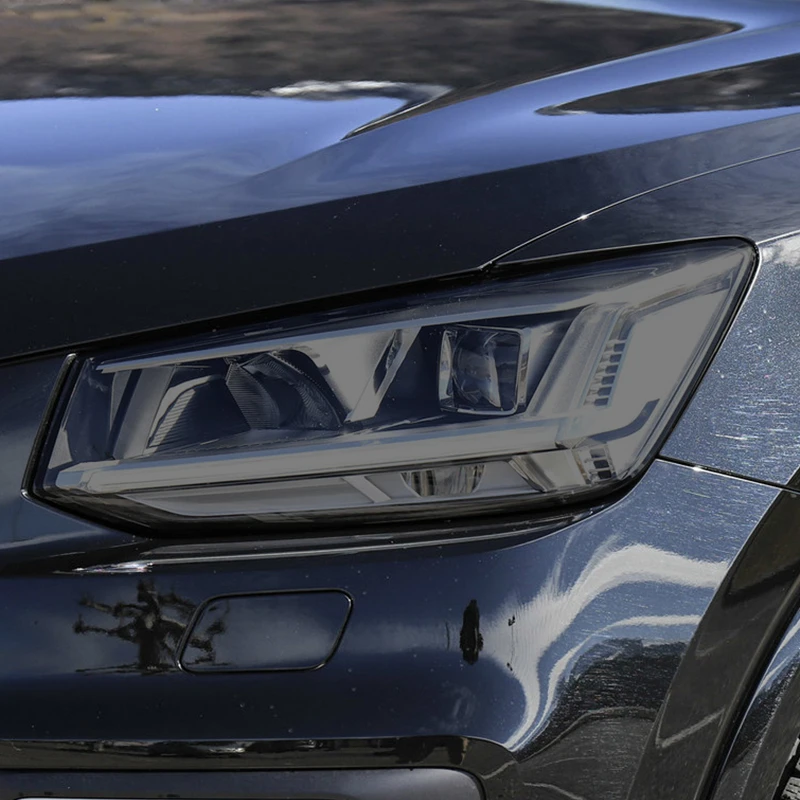 

Защитная пленка для автомобильной фары, дымчатый черный оттенок, виниловая прозрачная наклейка из ТПУ для Audi Q2 2017 2018 2019 2020 SQ2