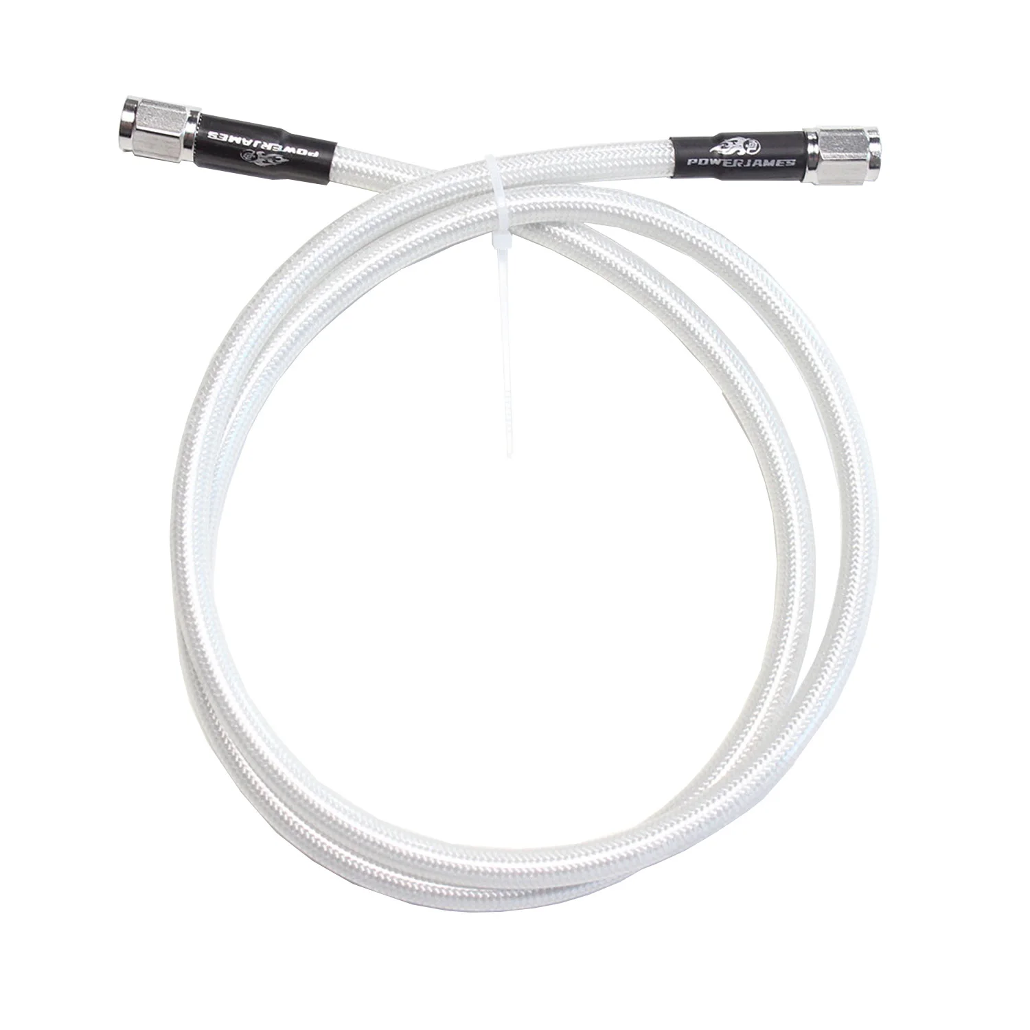 Шланг тормозной в оплетке из белой серебристой жемчужной стали 39 дюймов 100 см AN3