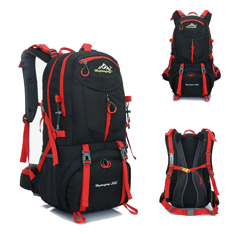 

60L 50L 40L Men's Outdoor Backpack Climbing Travel Rucksack Sports Camping Hiking Backpack School Bag Pack For Male Female Women