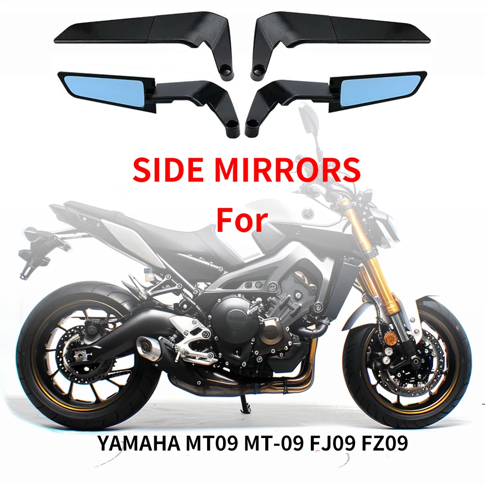 Для мотоциклетных зеркал YAMAHA MT09 MT-09 FJ09 FZ09 зеркало Stealth Winglets для вращения