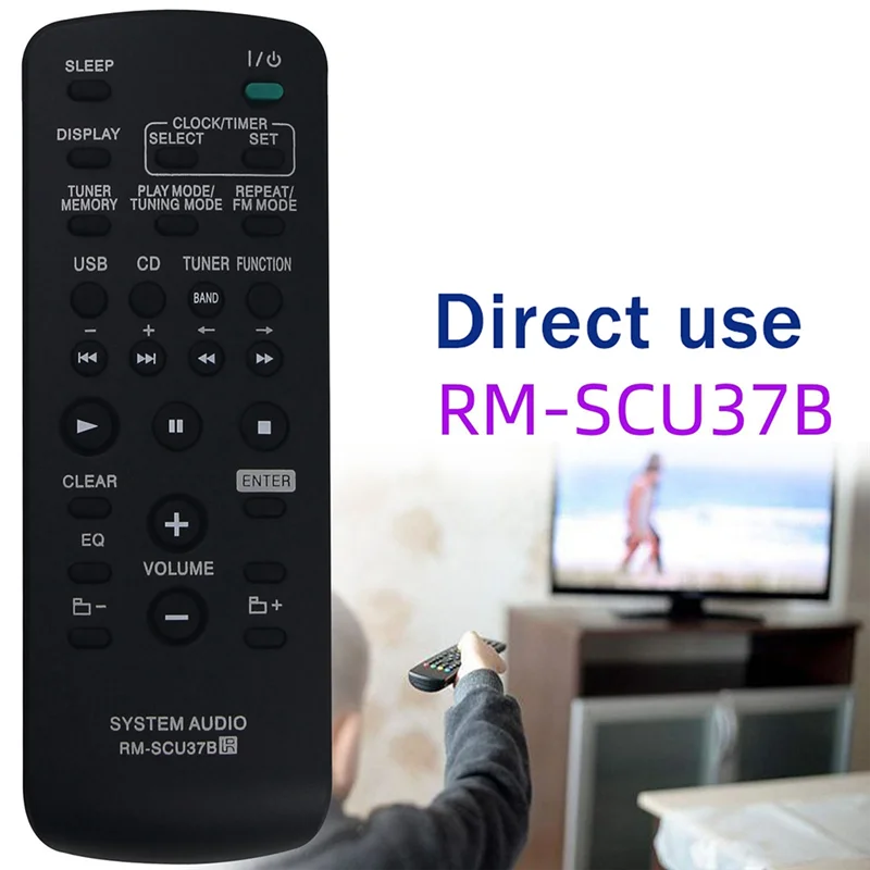 RM-SCU37B Пульт дистанционного управления для аудиоплеера Sony CMT-BX3 BX30R Сменный пульт