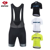 difos cycling suits men cycling jersey set summer anti uv mtb road bicycle clothing short sleeve reflective outdoor riding bike