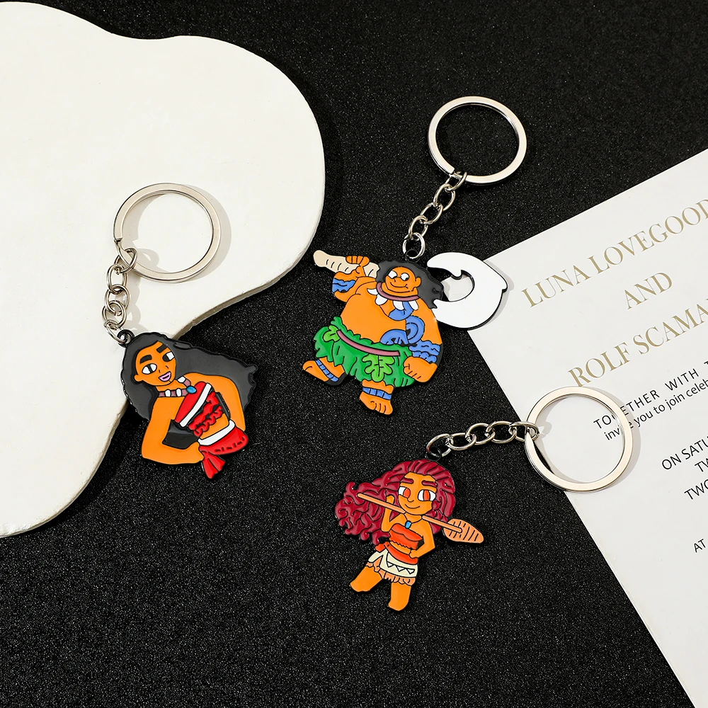 Брелок с подвеской из мультфильма Диснея Моана Мауи модный брелок для ключей