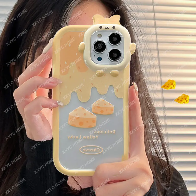 

Phone Case Cartoon Silicone Simple Fashion Drop-Resistant Mobile Phone Protective Case