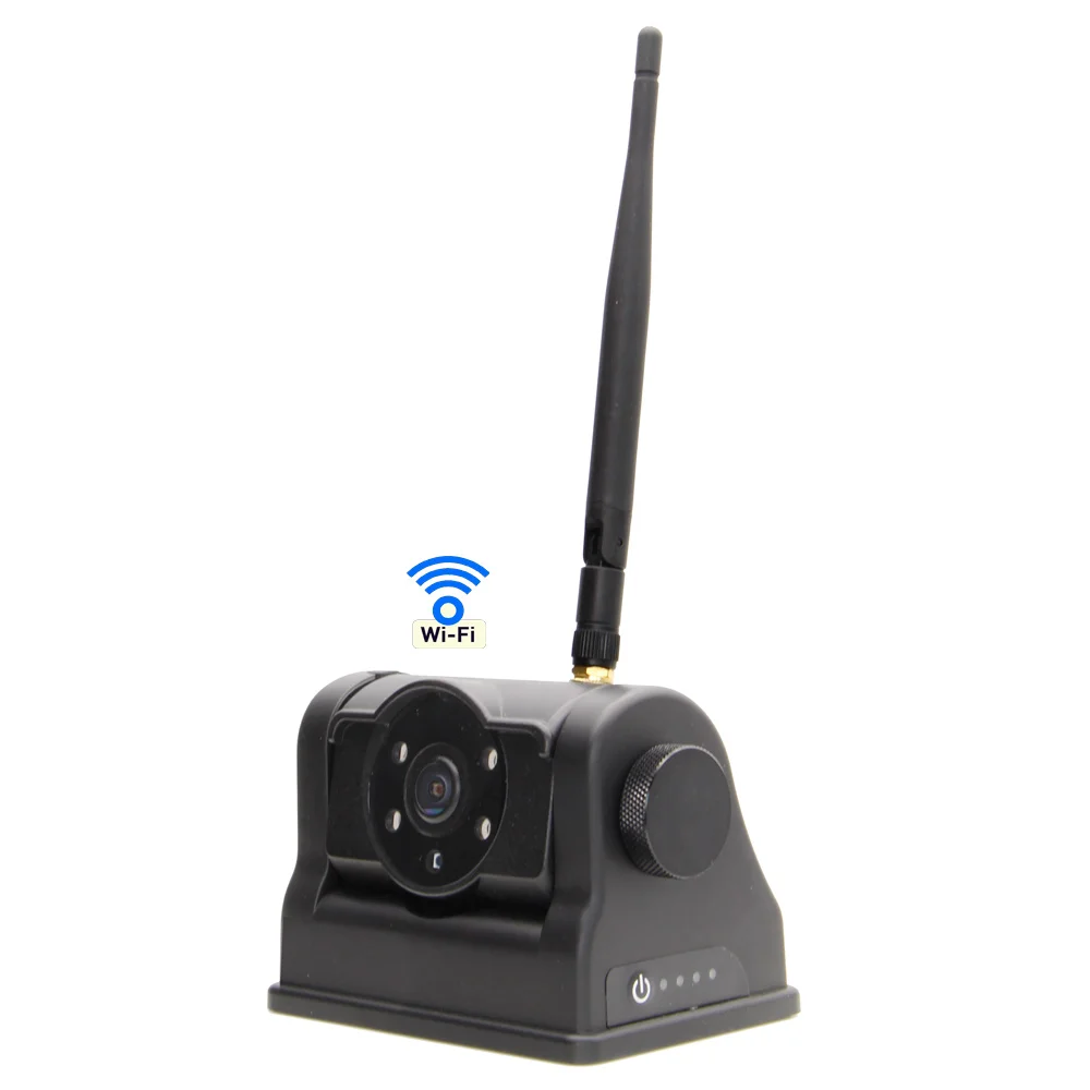 

720P WiFi Reverse Backup Camera Night Vision 4pcs LED Light HD Wireless Car Rear View Camera