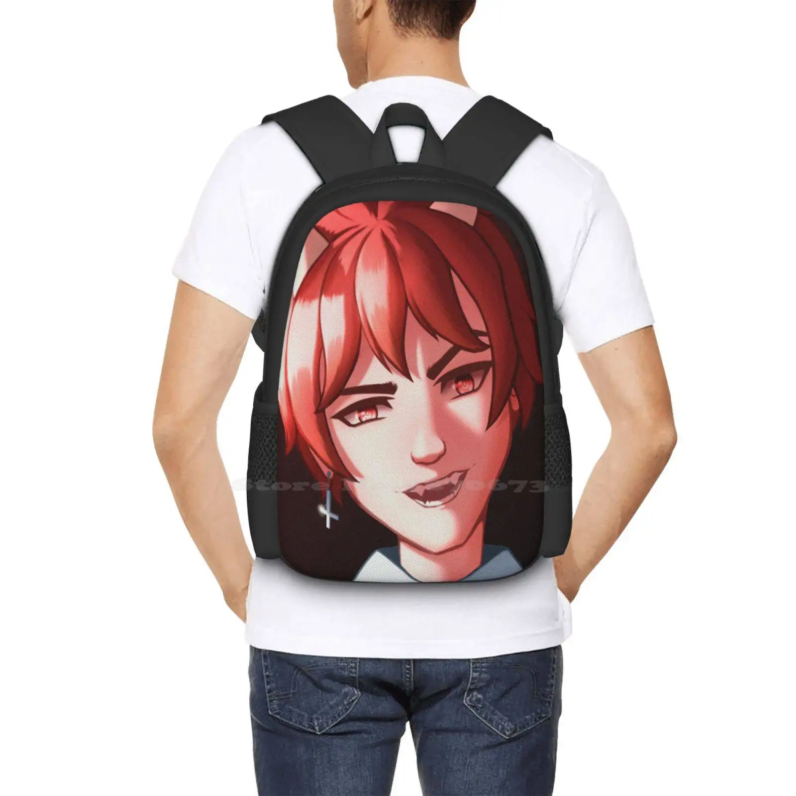 Лидер продаж школьный рюкзак Demon Boy модные сумки оригинальный Digitalart