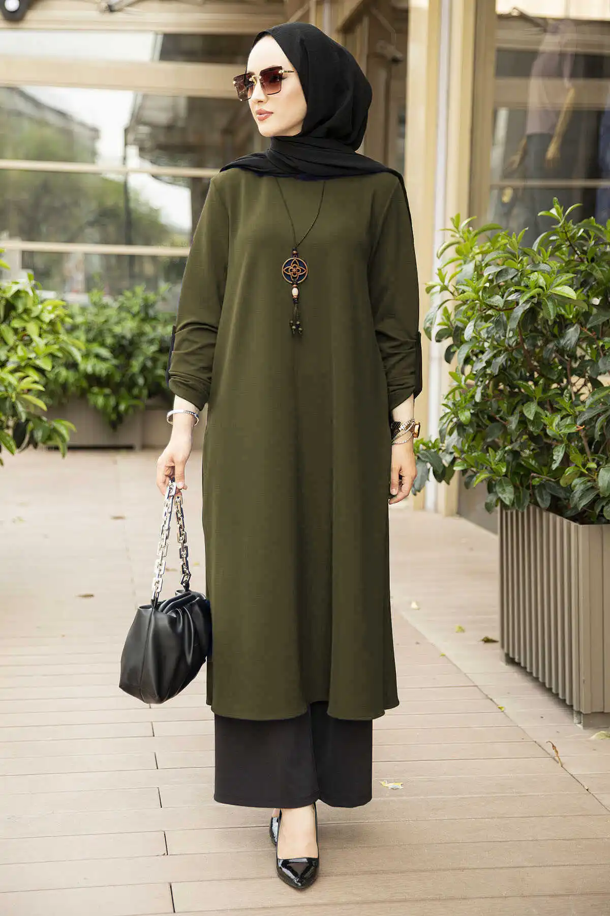 Женский костюм комбинированный нижний верх мусульманское модное мусульманское платье хиджаб платье мусульманские ustleri женские костюмы