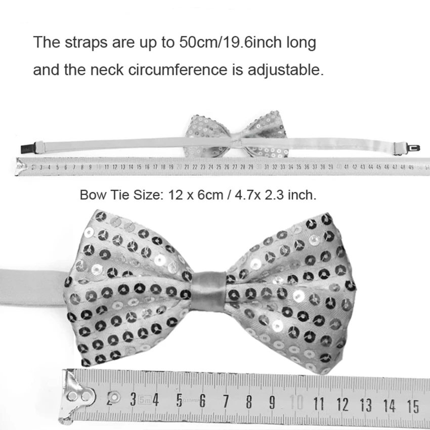 

Fashion Bow Tie For Men Women Classic Sequins Bowtie For Wedding Party Bowknot Adult Mens Bowties Yellow Tie