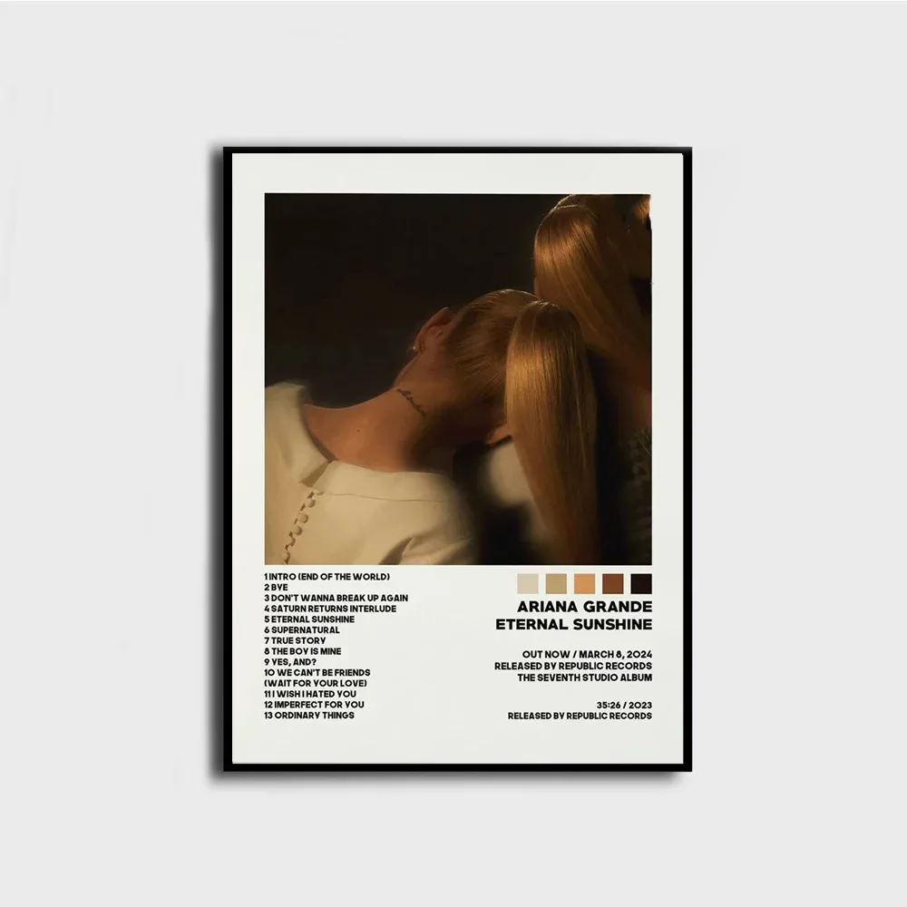 A-ariana Art G-grande 2024 Холст С Принтом Современный Стиль Солнечный Свет Музыкальная