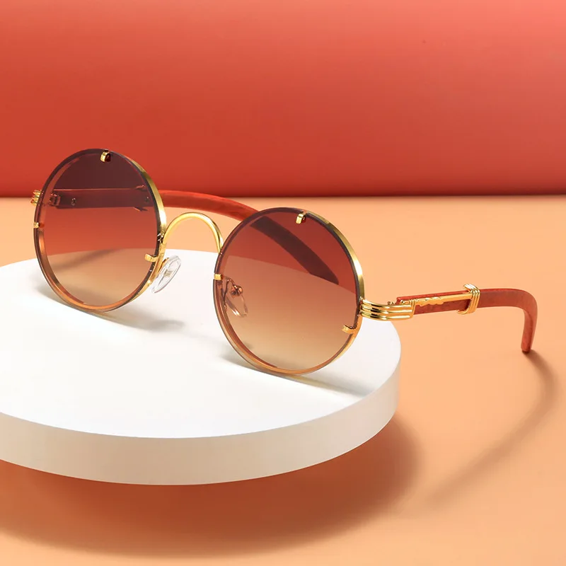 

Fashion Round Sunglasses Luxury Brand Designer Vintage Women Men Sun glasses UV400 Shades Eyewear