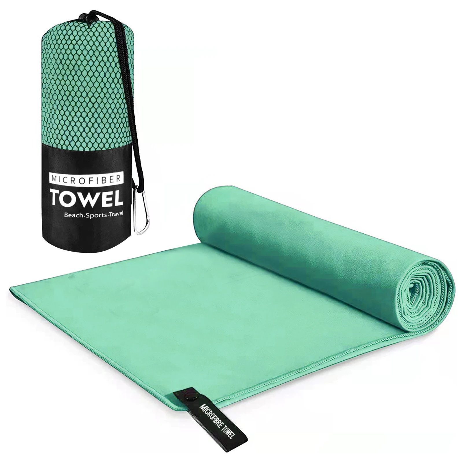 

Double Sided Beach Soft Swimming Outdoor Sports Quick Dry Towel For Travel Compact Portable Large With Storage Bag Camping