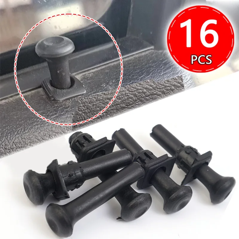 

4- 16pcs Car Door Lock Pins Knob For Golf Mk2 Mk3 Scirocco Passat B2 Polo 4/8/16pcs Car Security Door Lock Knob Pins