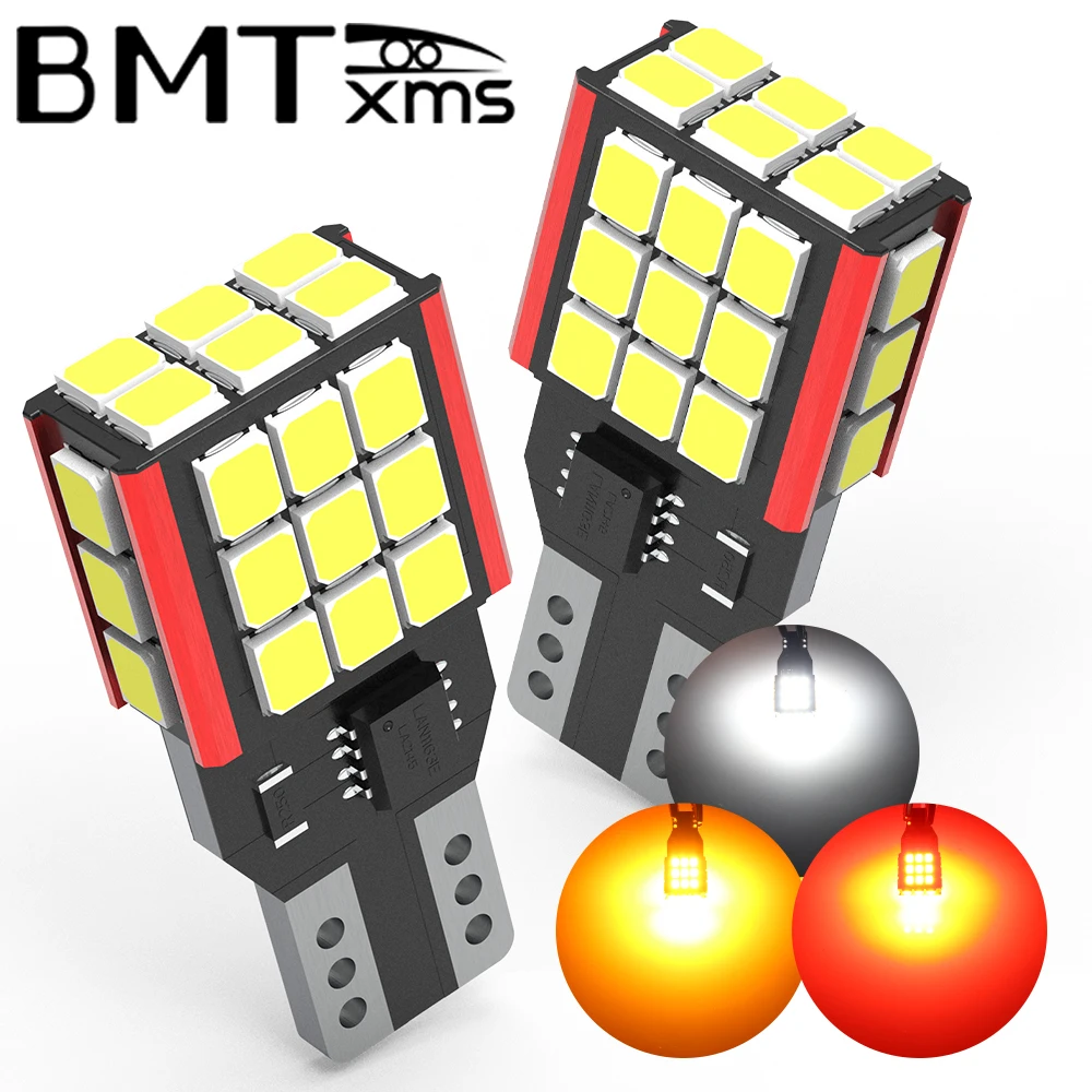 BMTxms 2 шт. 3000LM Canbus T15 W16W Светодиодная лампа для резервного копирования высокой