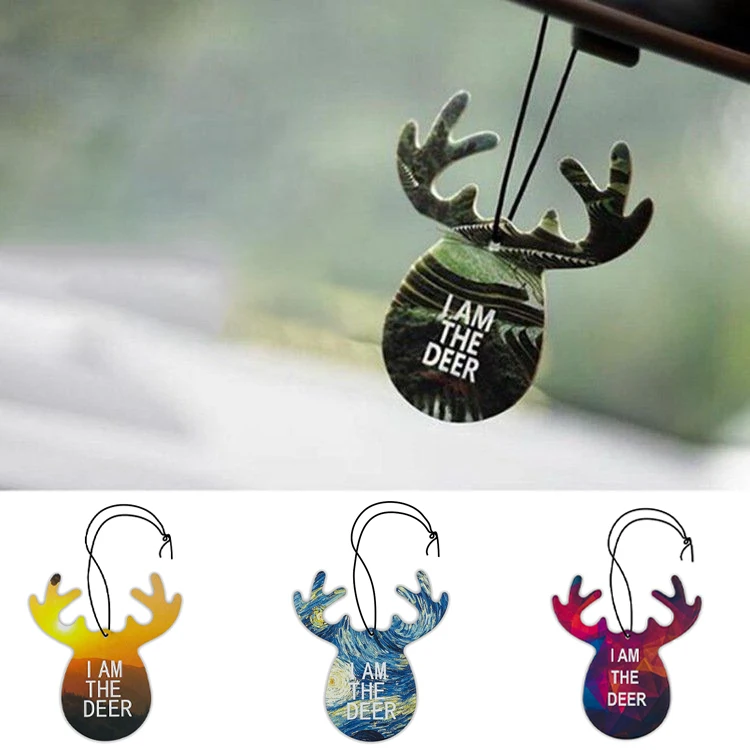 

Car Air Freshener Tablets Antlers Car Pendant Ornament Car Perfume Car Accessories Interior Women Girls Car Decoration