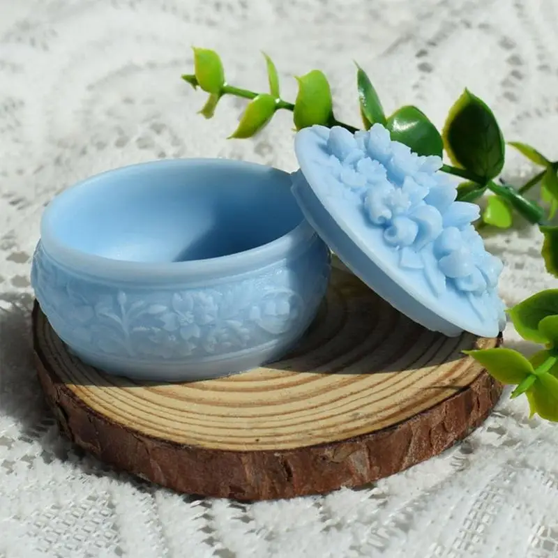 N0HE Rose Container Box Lost Silicone Fold для Diy Epoxy Leal Crinkets держатель