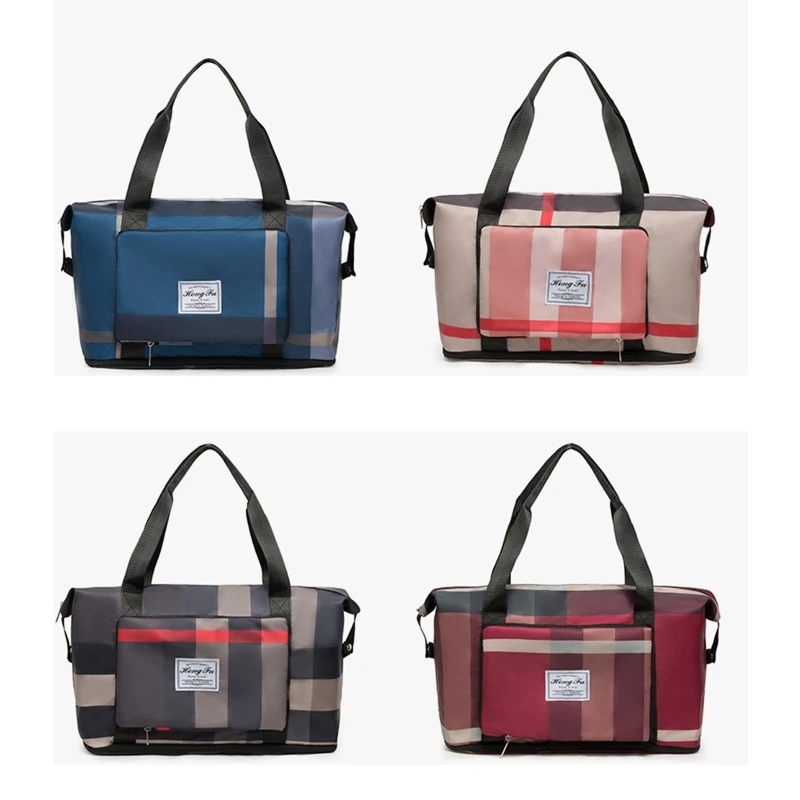 

Foldable Travel Bag with Shoe Compartment Sport Tote Gym Handbag Large Capacity