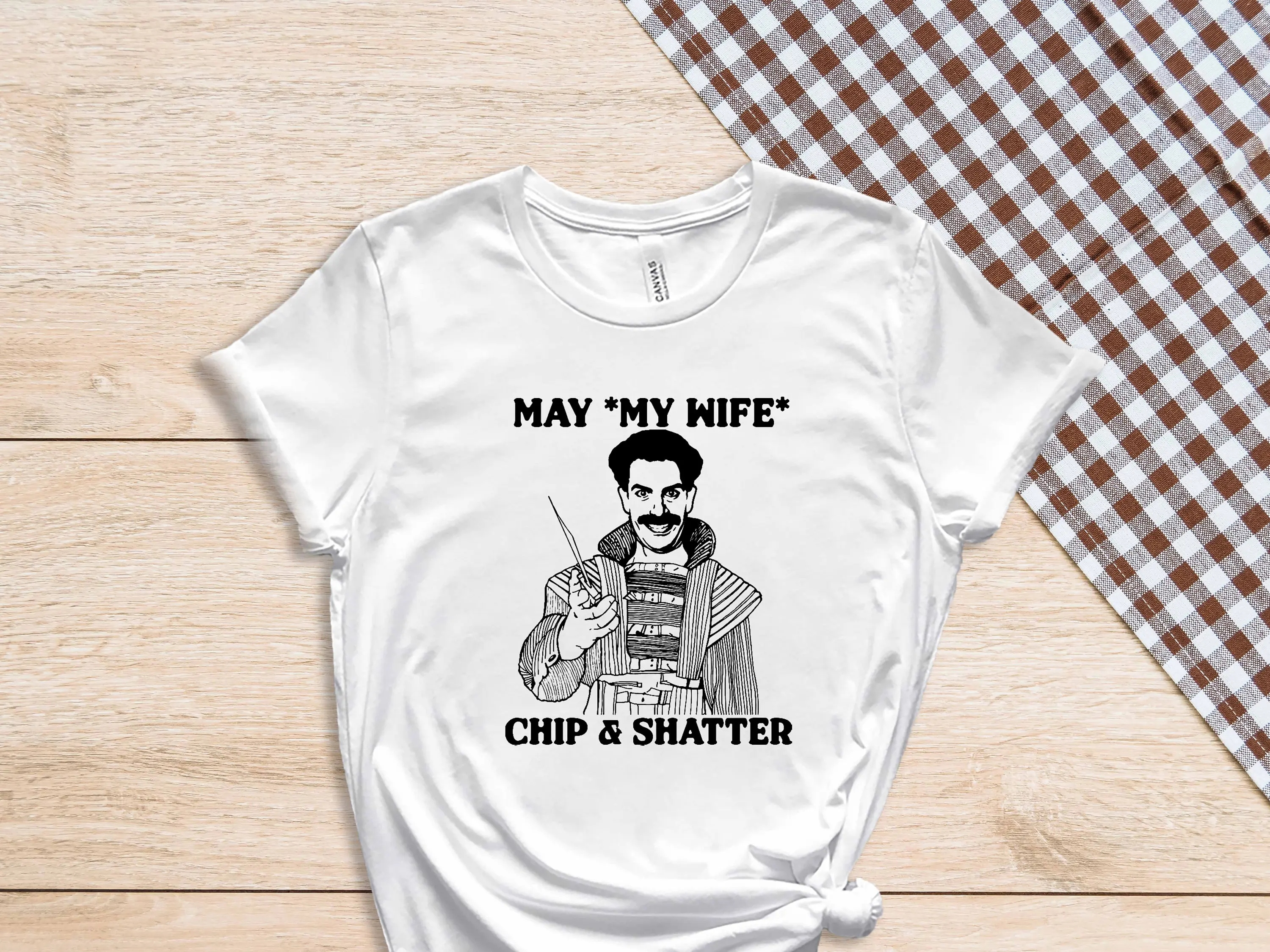 Футболка Борат Май моя жена щеп и разрушение забавное шоу саркастический муж