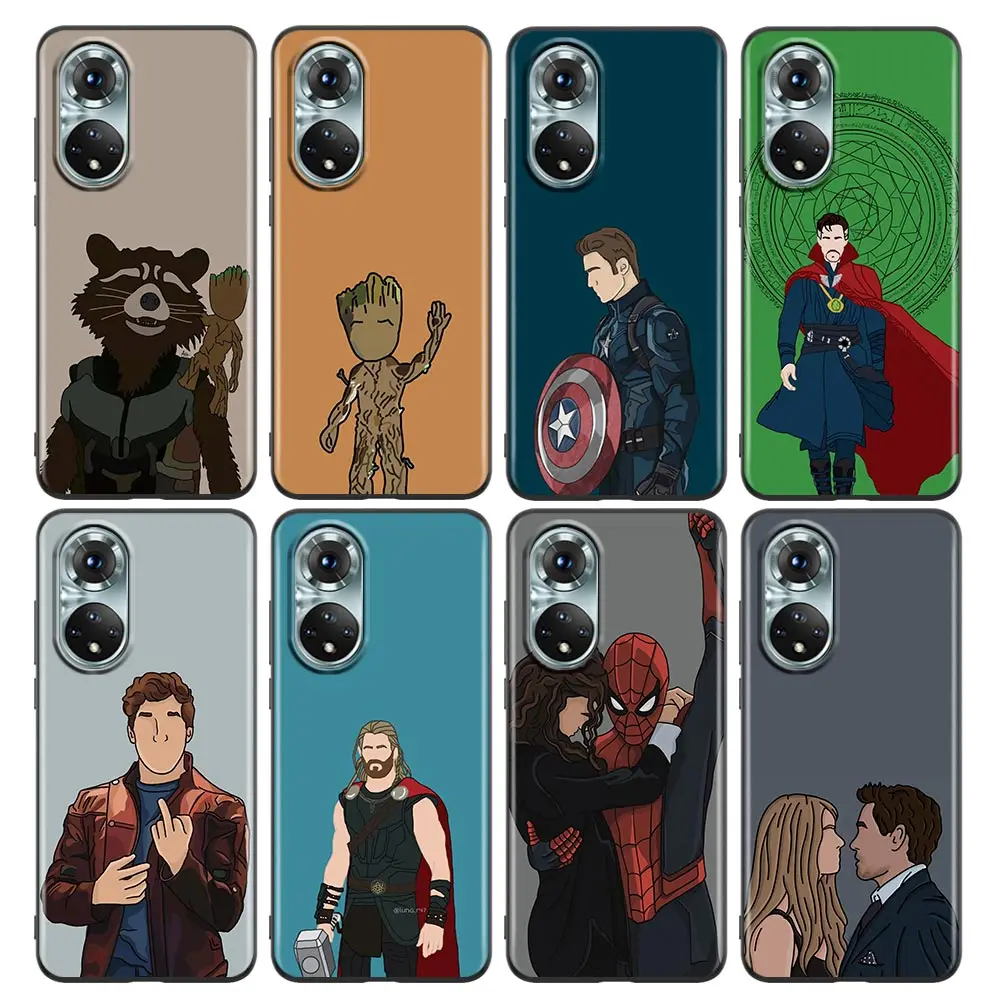 

Faceless Marvel For Honor 50 Case Honor 50 60 70 Pro 30i 20 20i 10 10i 8X 9X 9A X6 X7 X8 X9 Magic4 Case Soft Cover Raccoon Groot