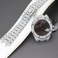 41mm case mens watch watchband stainless steel parts for seiko nh36 nh35 movement 31 8mm dial sapphire crystal glass waterproof