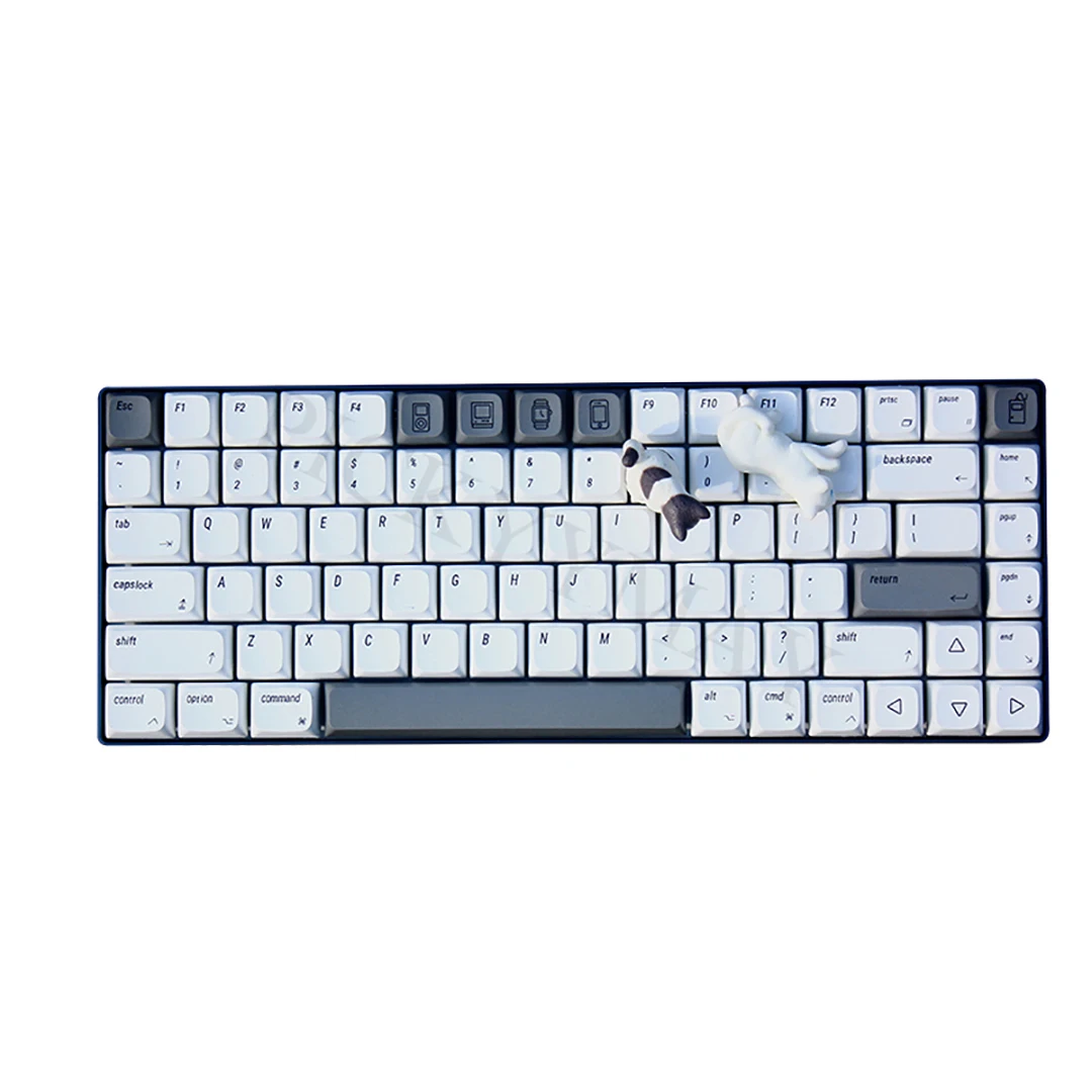 

127 Keys PBT Mac Keycap DYE-SUB XDA Profile Personalized Minimalist White XDA Keycaps Commercial For Mechanical Keyboard