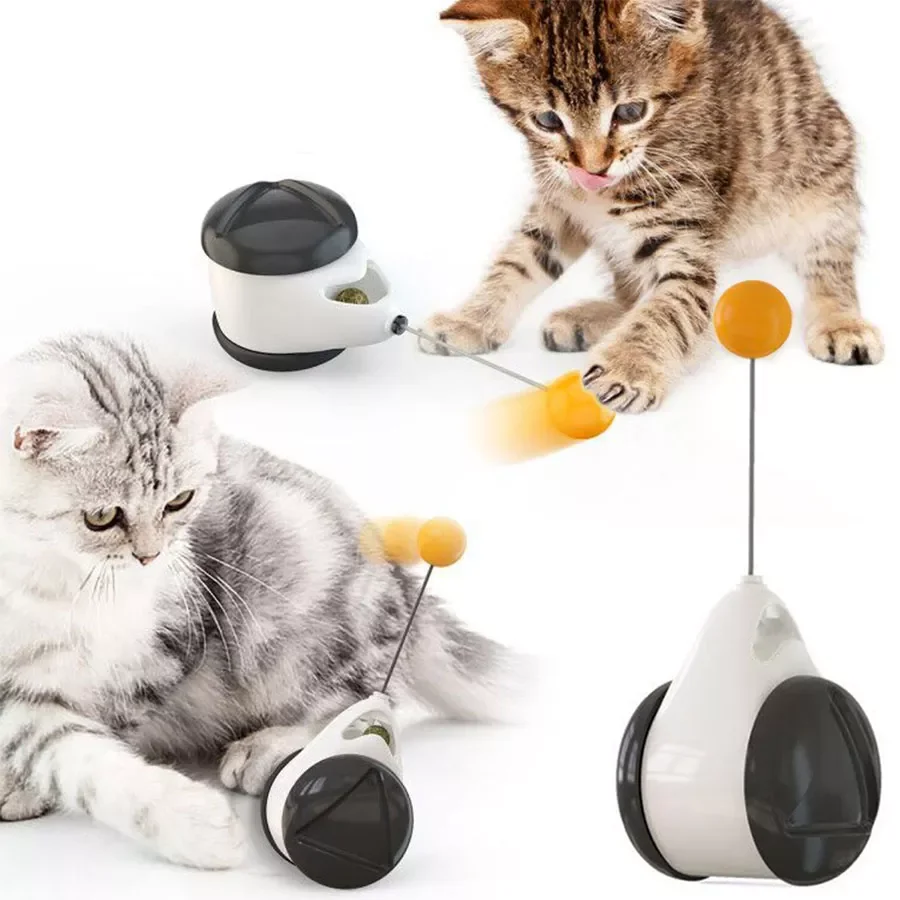 

2023NEW Cat Toy with Wheels Automatic No need recharge cat toys interactive Lrregular Rotating Mode Funny not boring cat supplie