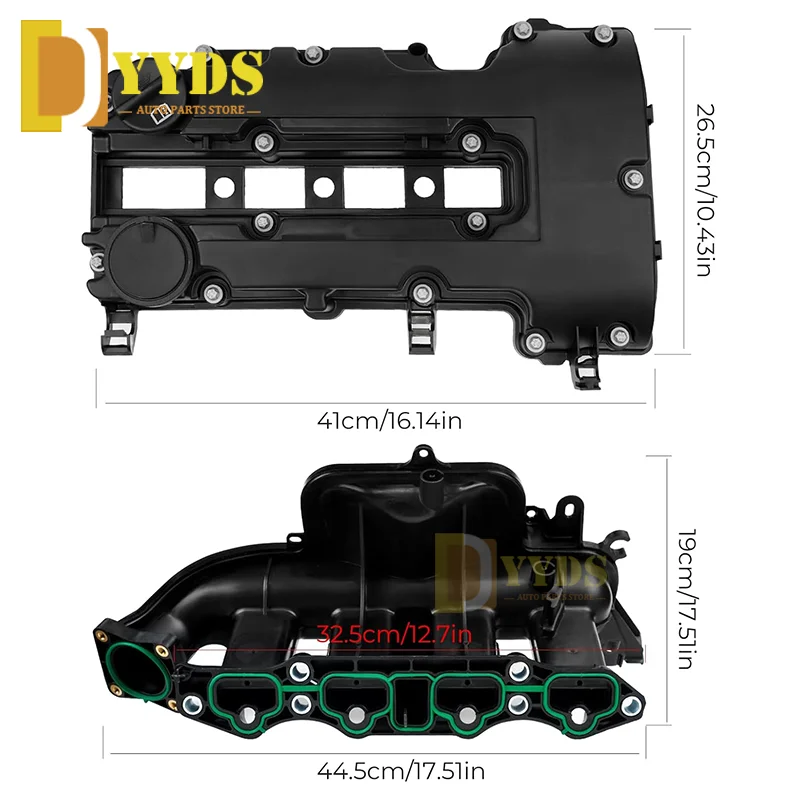 Фото Новый комплект крышки клапана впускного коллектора для Chevy Chevrolet Cruze 1.4L Buick Encore 2011-2021 25198498 25200449 Металлическая прокладка №2