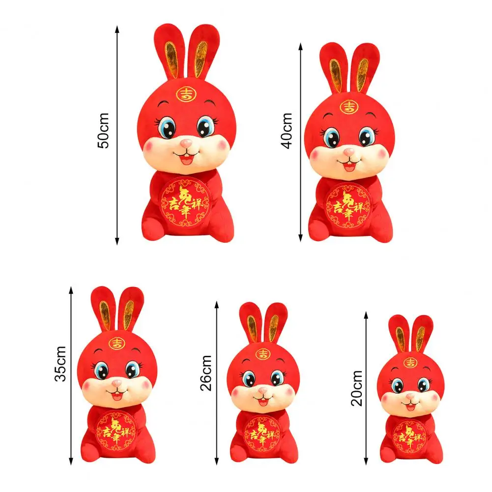 

Creative Gift Realistic 2023 New Year Lucky Rabbit Mascot Plush Doll for New Year Bunny Plush Doll Rabbit Plush Toy