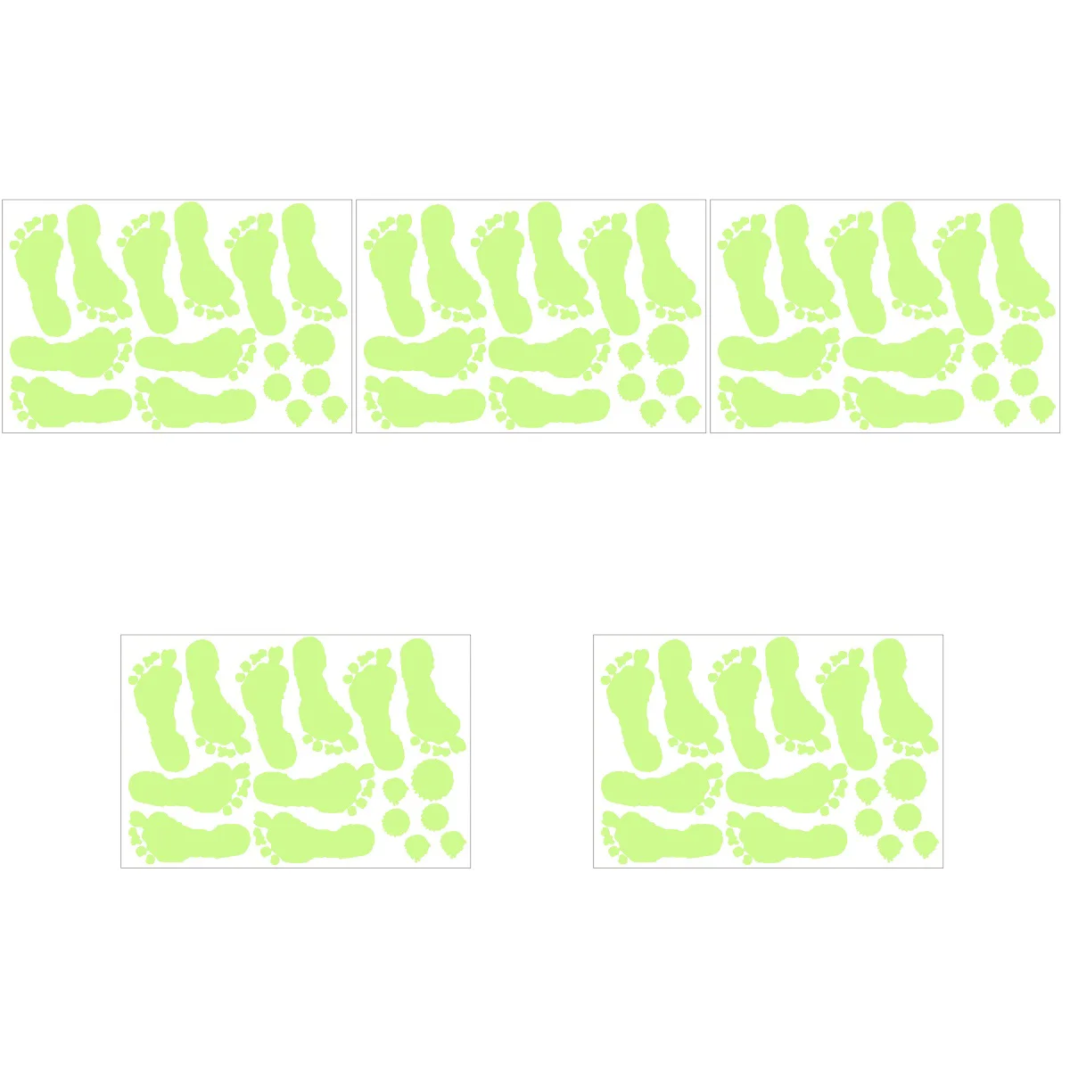 

Wall Sticker Decals Stickers Window Decalglow Darkthe Luminous Clings Scary Fluorescent Horror Spooky Floor Footprints Handprint