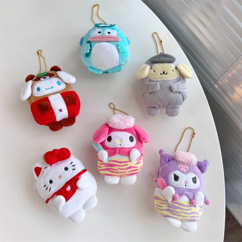 

Sanrios Kuromi My Melody Cinnamoroll мультяшный милый плюшевый Кошелек для монет креативная подвеска плюшевая сумка для наушников