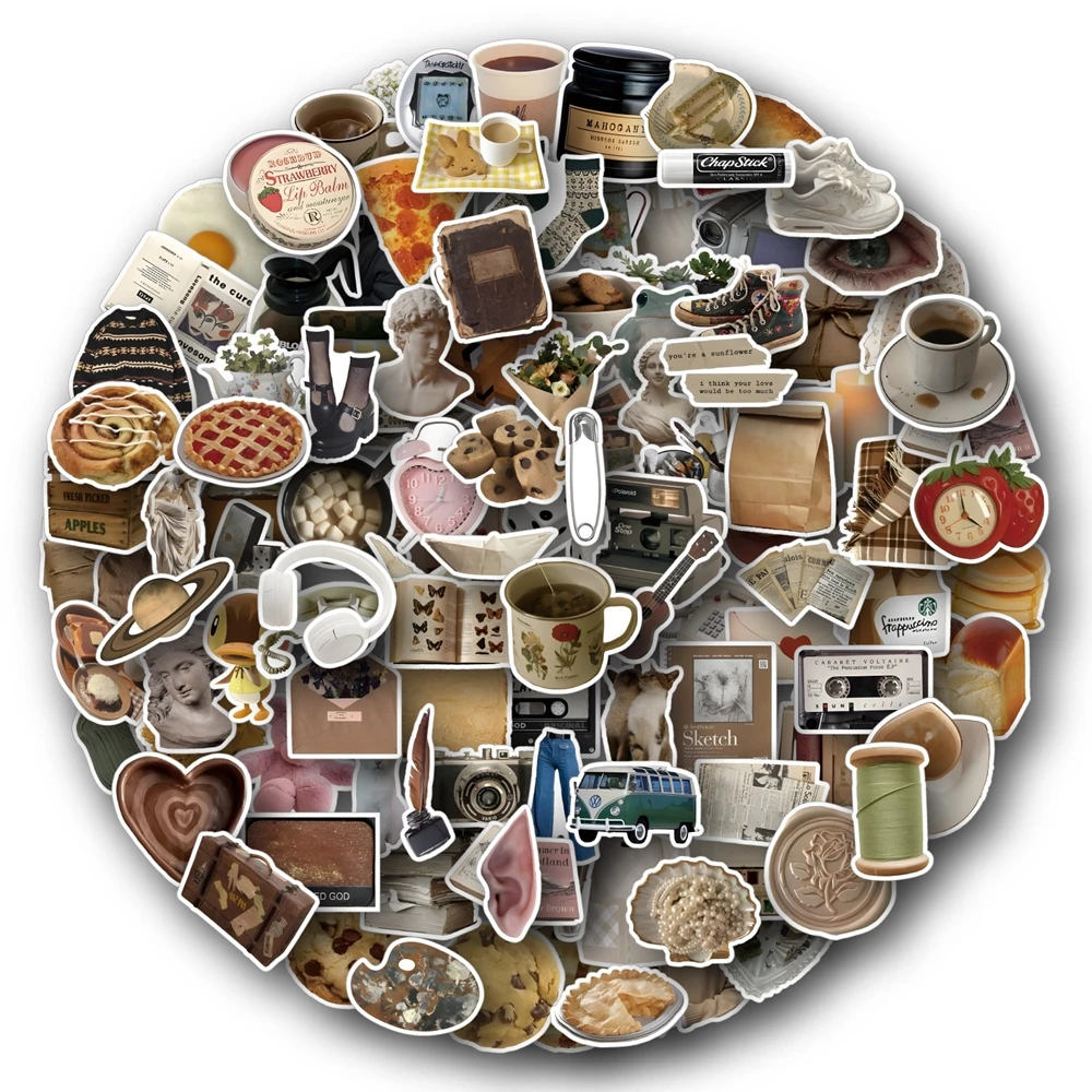 

Стикеры в стиле граффити Vsco в стиле ретро, наклейки для ноутбука, чемодана, скейтборда, телефона, гитары, автомобиля, игрушки, 10/30/60/120 шт.