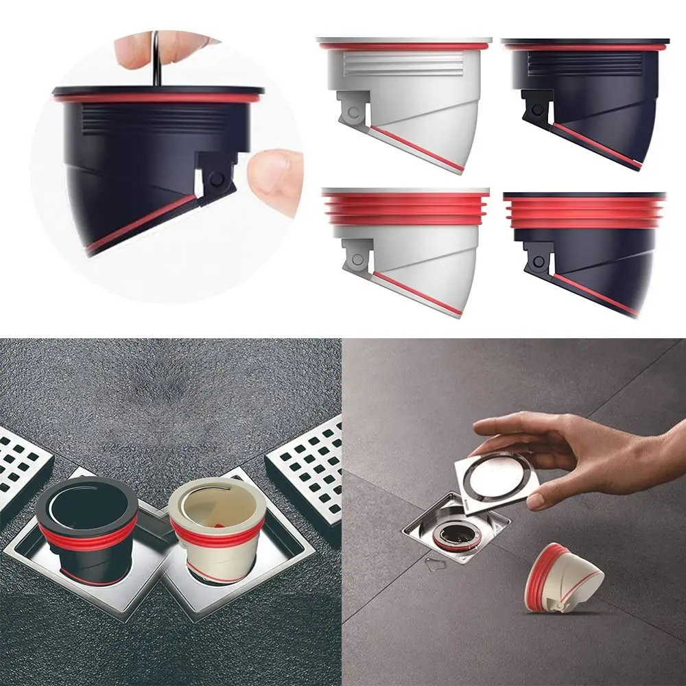 

Odor Proof Drain Backflow Preventer Durable Insect Prevention ABS Shower Floor Drain Core Shower Drainer Bathroom Accessories