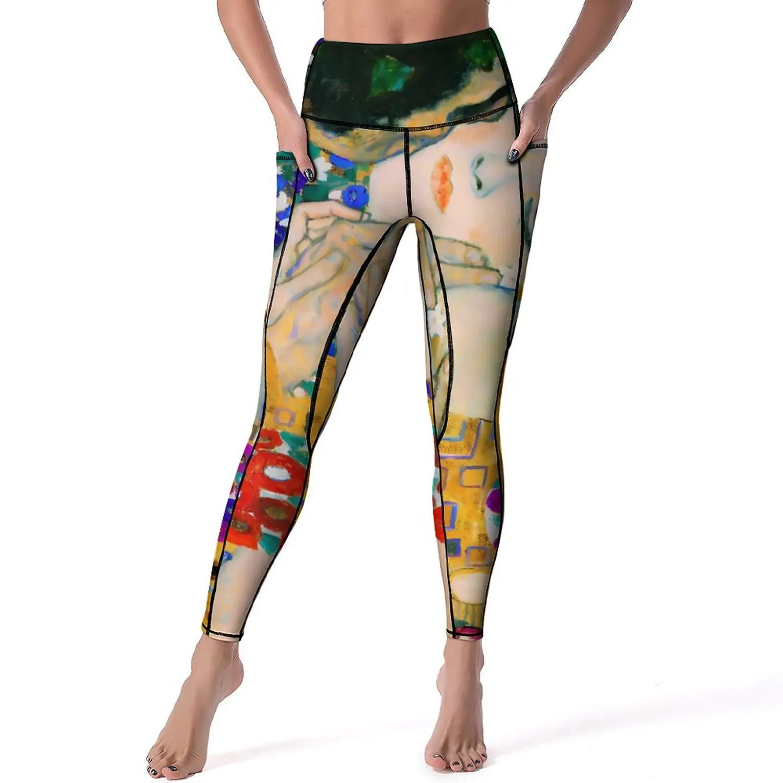 

Штаны Для Йоги Gustav Klimt женские леггинсы с эффектом пуш-ап Симпатичные Леггинсы для йоги Стрейчевые дизайнерские спортивные колготки для фитнеса и спортзала