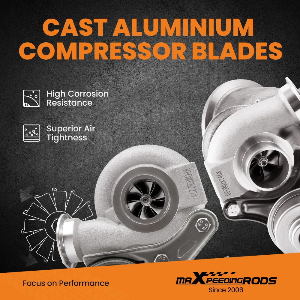 Двойное турбозарядное устройство для колеса BMW N54 3.0L 135i 335i 49131-07031 49131-07040 7583863 49131-07067