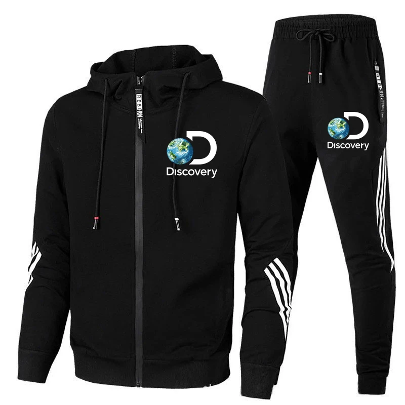 

Fashion Discovery Tracksuit For Men Hoodie Fitness Gym Clothing Men Running Set Sportswear Jogger Men'S Tracksuit Suit Sports