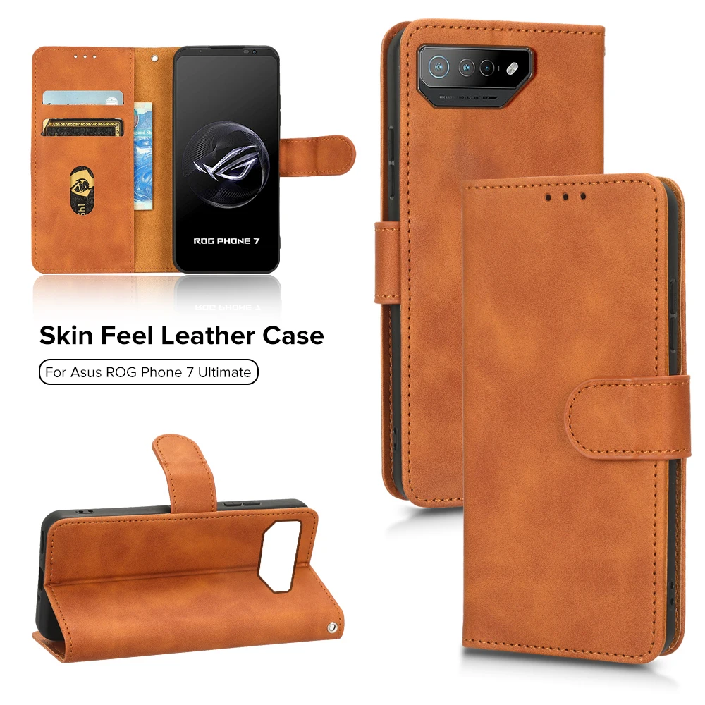 Чехол для Asus Rog Phone 7 Ultimate 6 дюймов кожаный флип-Магнитный чехол-книжка с подставкой