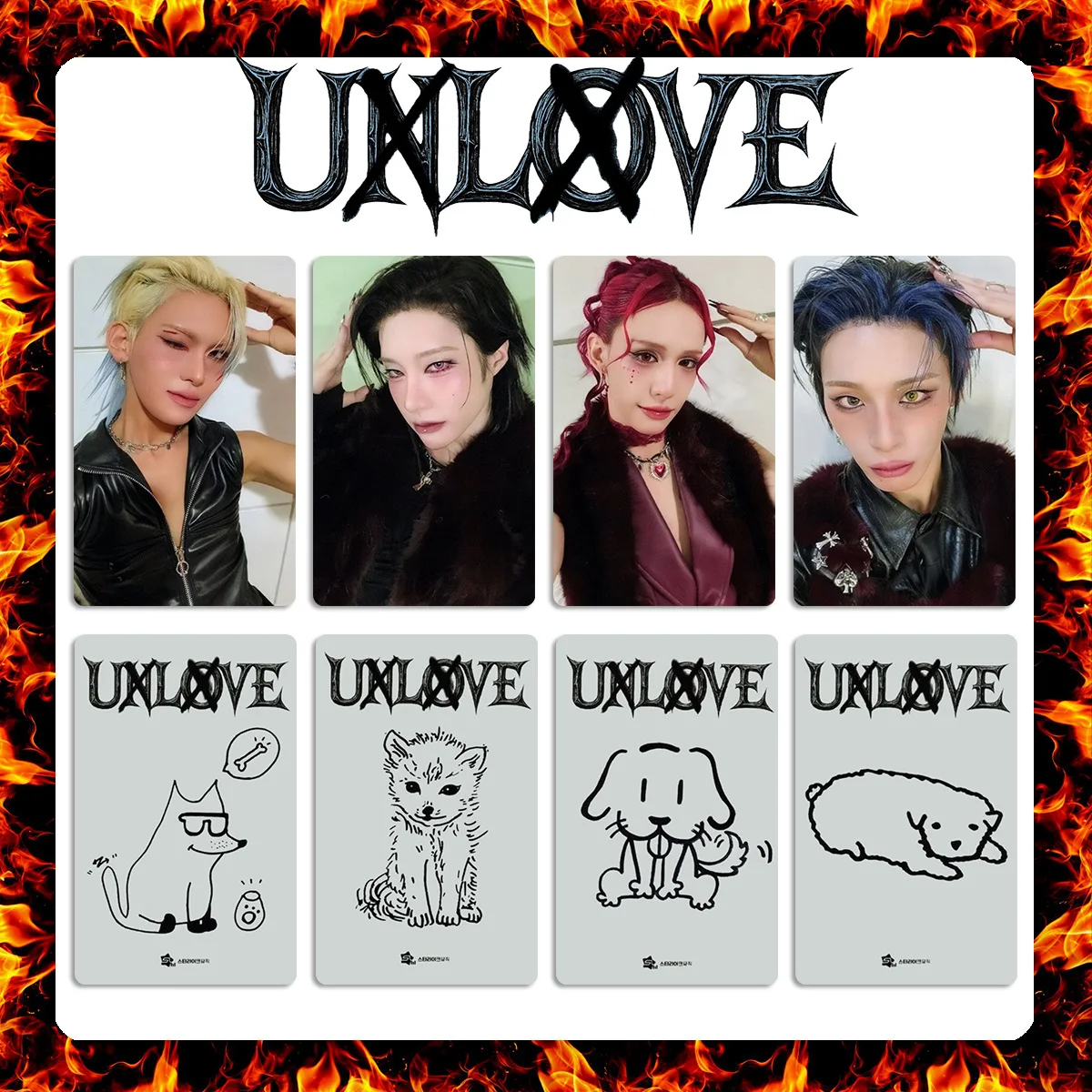 

Набор фотокарточек XLOV Idol UXLXVE WUMUTI RUI HARU HYUN