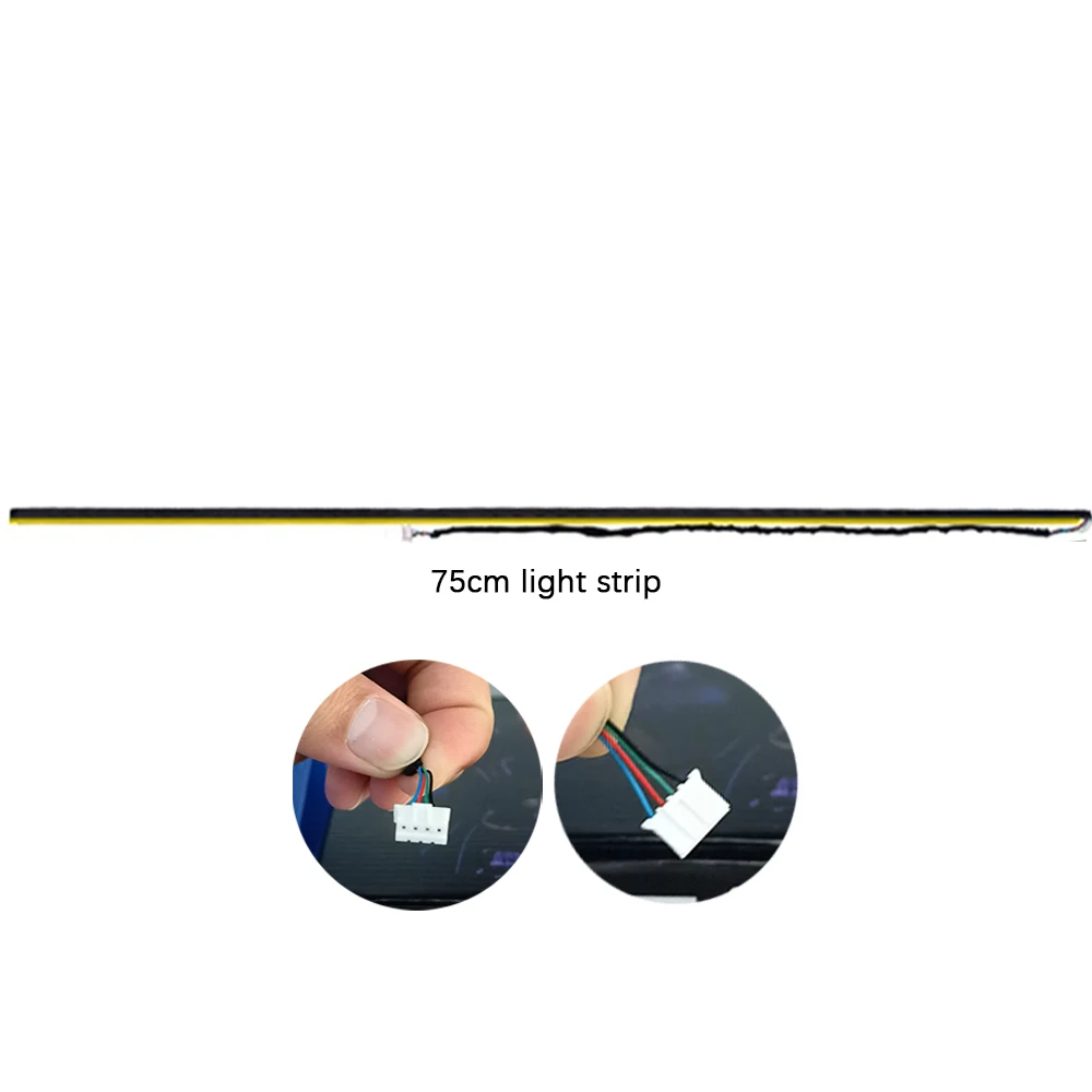 

Двухзонный 64-цветный RGB светодиодный детали окружающего освещения / 4-контактный разъем / 4 провода