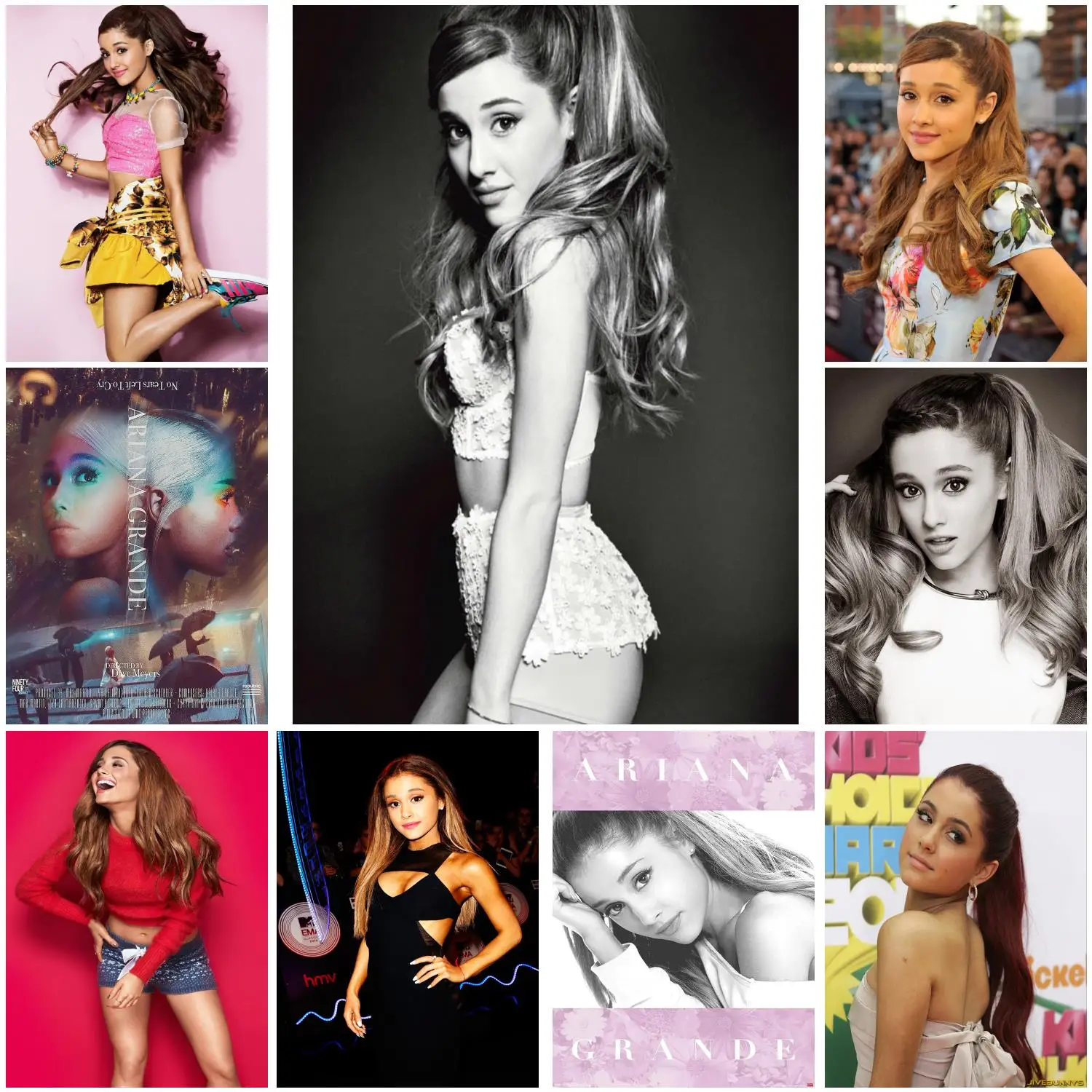 Плакат Ариана Гранде 5 певец настенный художественный постер на холсте для