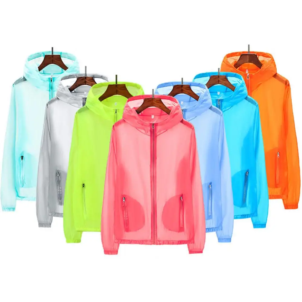 

Sun protection clothing 2022 summer couples outdoor skin clothing fishing clothing hood zipper jacket sun protection clothing