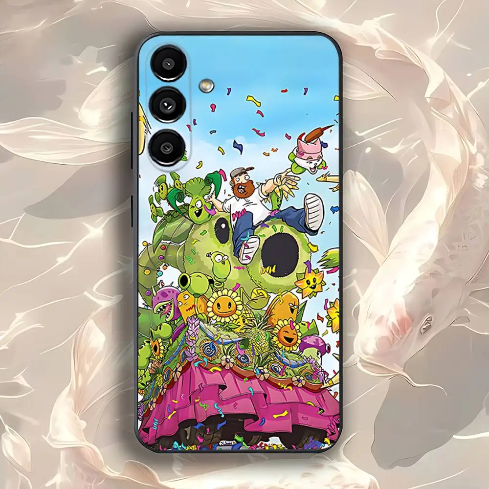 Фото Мягкий черный чехол для телефона P-Plants vs Zombies Game для Samsung Galaxy A73,31,32,72,41,53,52,71,22,5G,Note,J7,8,9 №2