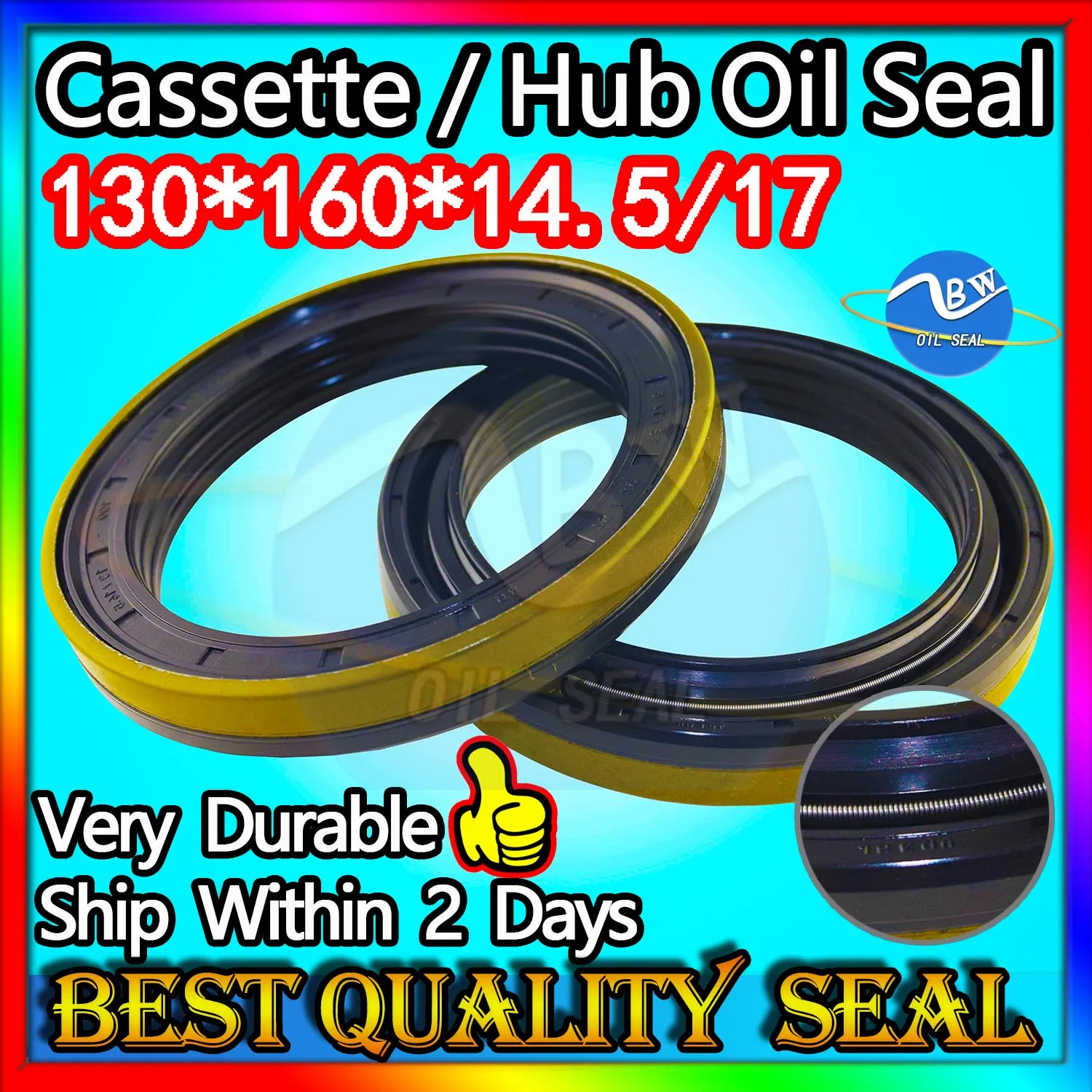 

Cassette Oil Seal 130*160*14.5/17 Hub Oil Sealing For Tractor Cat High Quality 130X160X14.5/17 Dust Bushing FKM Control Blade