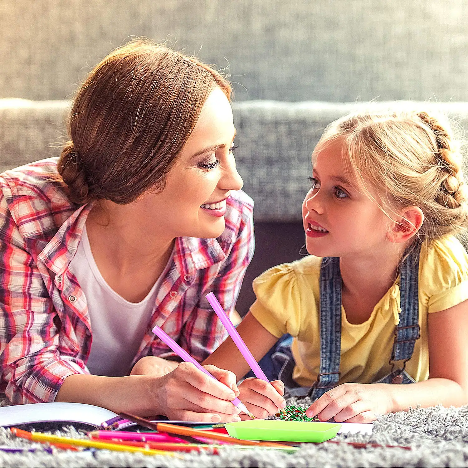 Набор брелоков для алмазной живописи набор сделай сам с рождественским