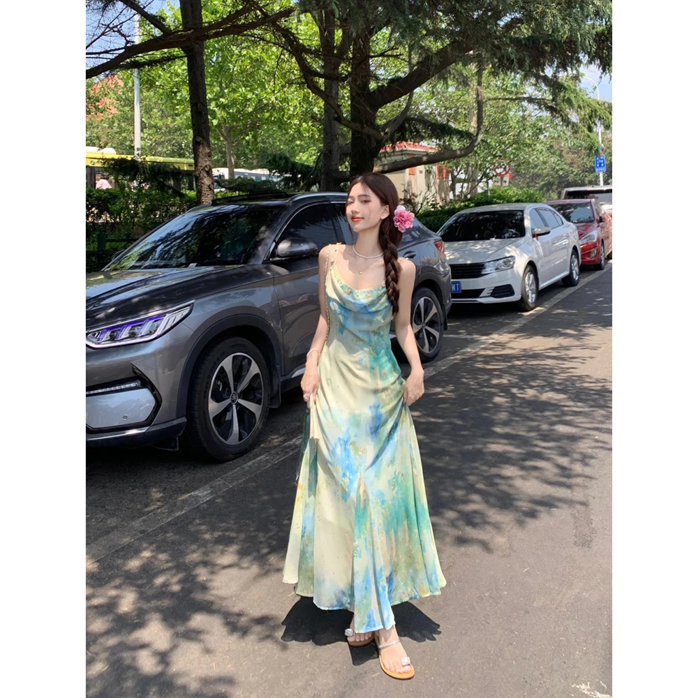 Женское праздничное платье на бретельках Sle летнее элегантное облегающее