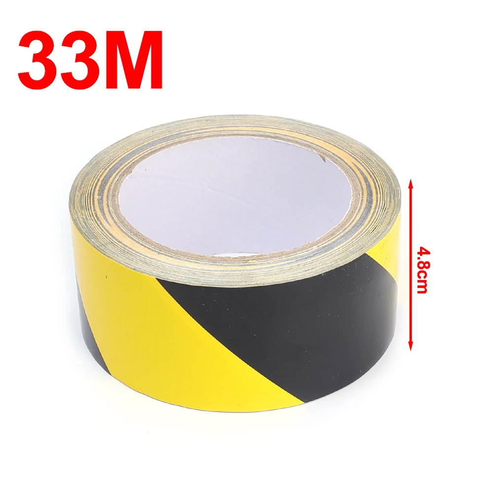 

16M/33M High Reflective Car Stickers Large Trucks Lorries Safety Warning Sticker PET Yellow Black Danger Marking Tape Auto Parts