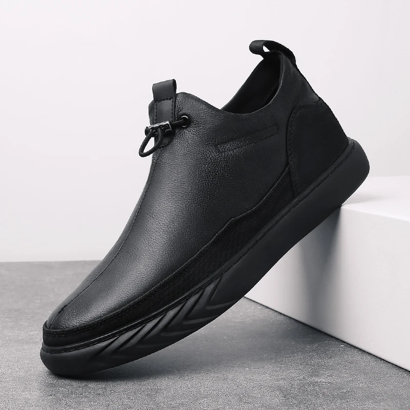 

New Outdoor Men's Shoes High Quality Cow Leather Breathable Walking Casual Shoes Luxury Brand Men Sneakers Zapatillas Hombre