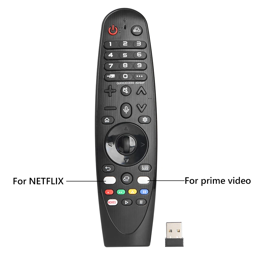 

Беспроводной Bluetooth ИК-пульт дистанционного управления для LG Smart TV для LG AN-MR20GA MR650 MR19BA AKB75855501 пульт дистанционного управления с USB-приемником