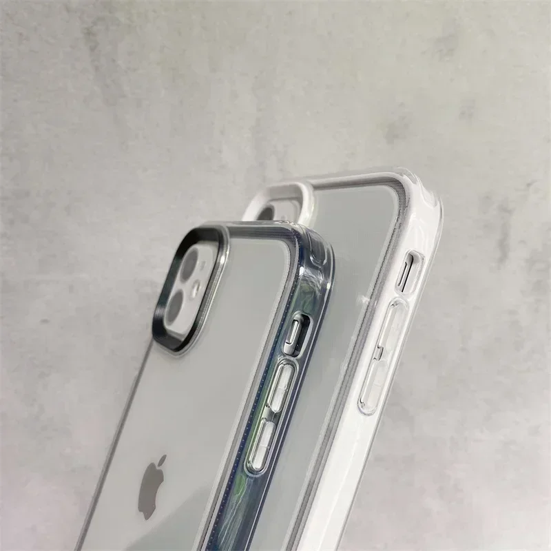 Прозрачный противоударный чехол для телефона iPhone 11 12 13 14 15 Pro Max X XR XS 20 жесткая