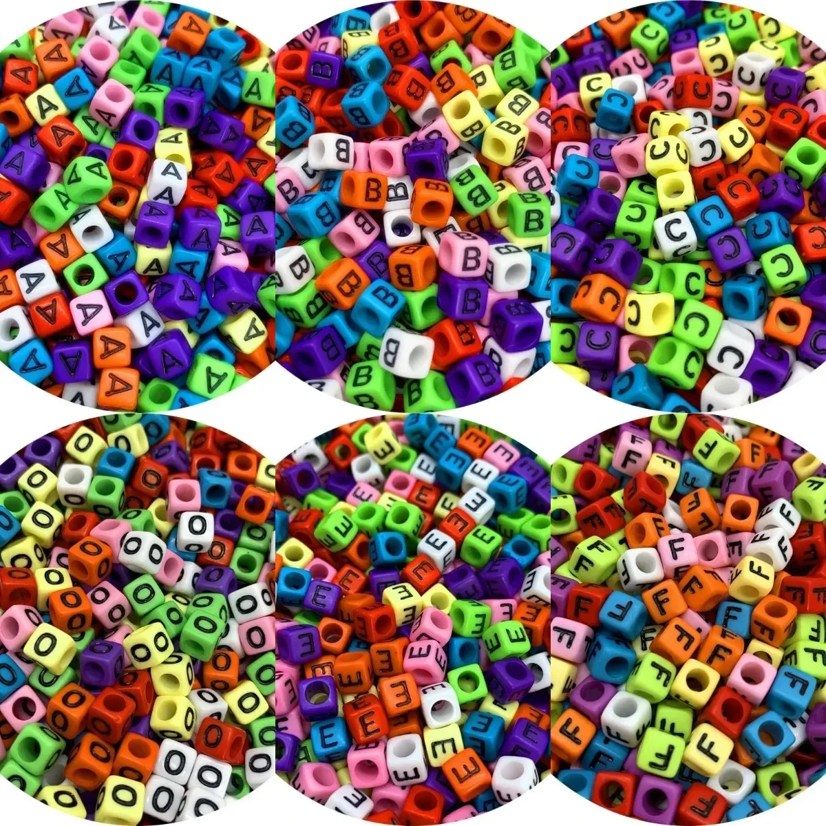 100-500 шт. разноцветные акриловые зеркальные бусины