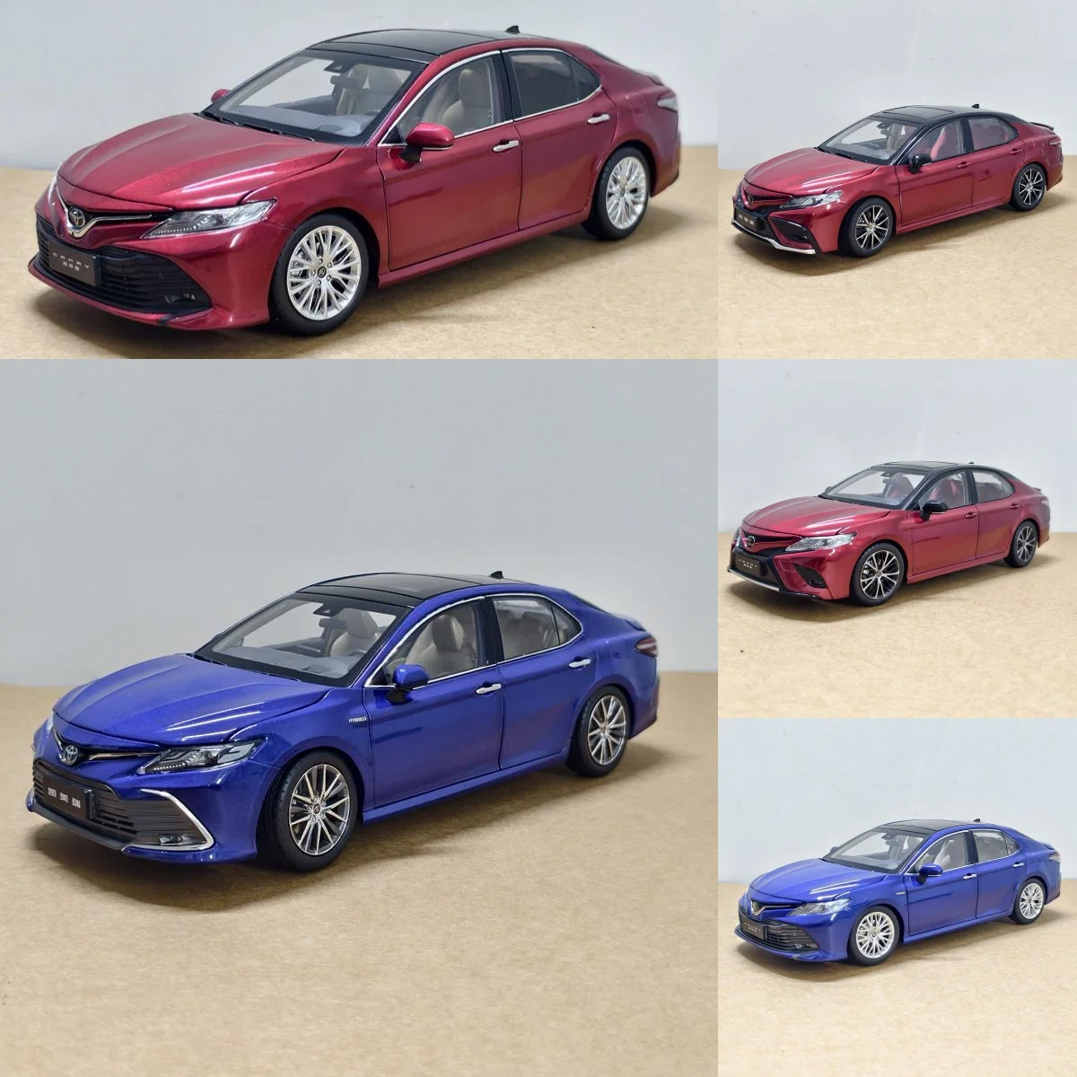 Фото Масштабная модель автомобиля Toyota Camry 8-го поколения (2018-2021) из сплава, 1:18 №1
